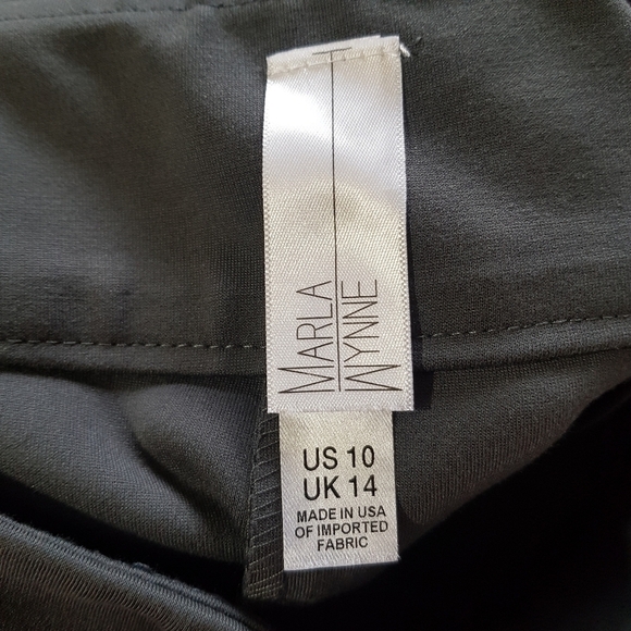 Marla Wynne High Rise Ponte Knit Pull On Pants Trousers - Picture 7 of 9